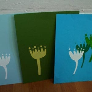 diy craft: how to screenprint with stencils