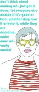 andy warhol and art : good words
