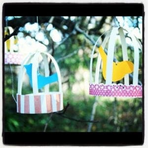 diy craft: bird cage party garland