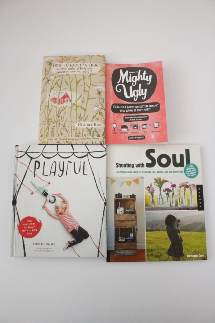 december-diy-business-book-club-dear-handmade-life-heather-ross-how-to-catch-a-frog-kim-werker-make-it-mighty-ugly-playful-merrilee-liddiard-shooting-with-soul