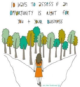 10 WAYS TO ASSESS IF AN OPPORTUNITY IS RIGHT FOR YOU + YOUR BUSINESS