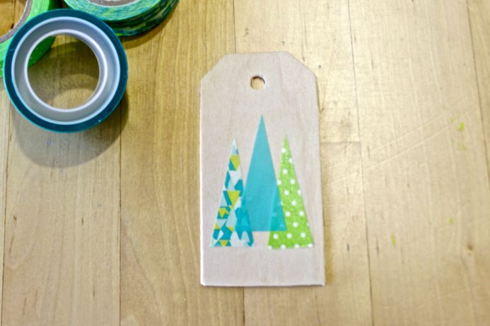 DIY washi tape wooden gift tape from Dear Handmade Life