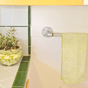 DIY Steel Pipe Towel Holder