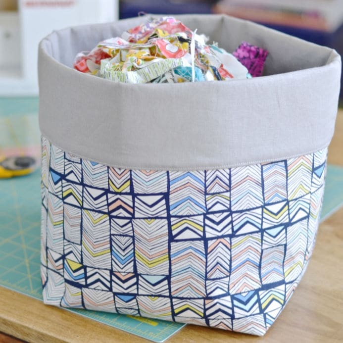 DIY Fabric Bucket from Dear Handmade Life