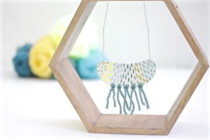 DIY Painted Clay Tassel Necklace from Dear Handmade Life