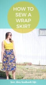 How to Sew a Wrap Skirt from Dear Handmade Life