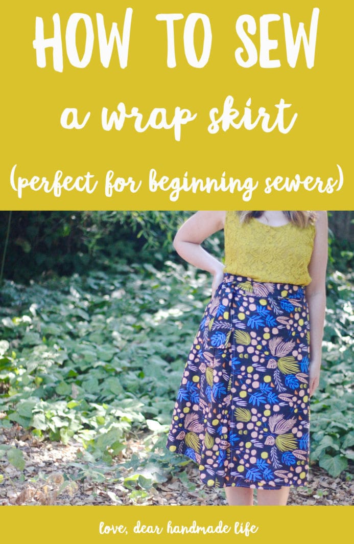 How to Sew a Wrap Skirt - Dear Handmade Life