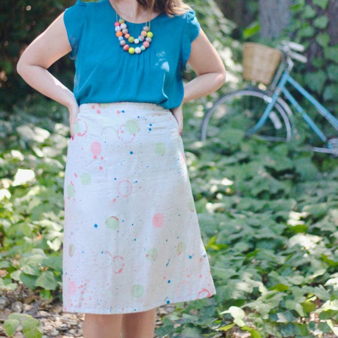 How to sew a 1-hour a-line skirt from Dear Handmade Life