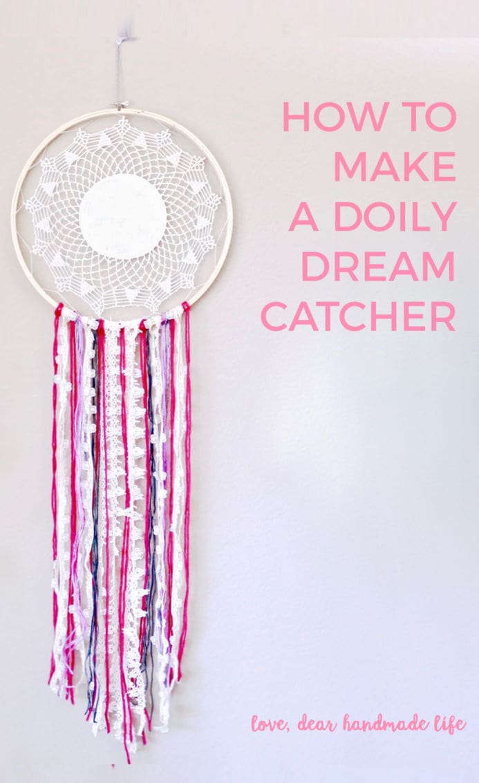 How to make a DIY doily dream catcher from Dear Handmade Life