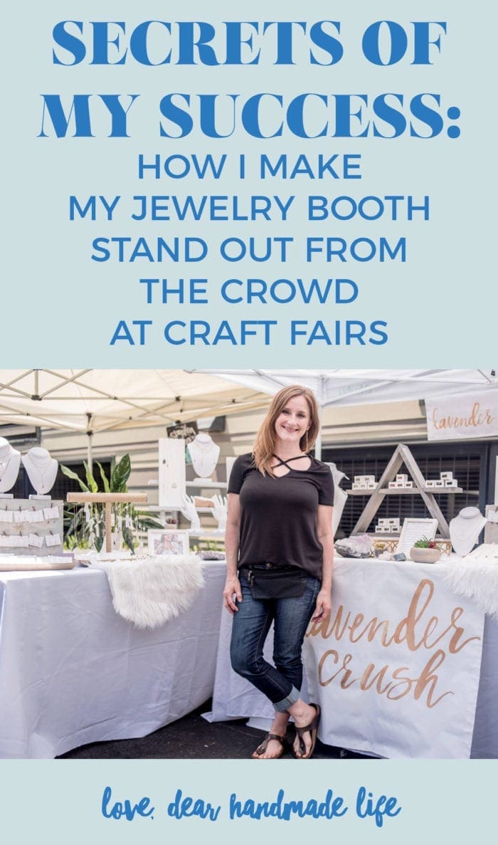 Secrets of my success- How I make my jewelry booth stand out from the crowd at craft fairs from Dear Handmade Life