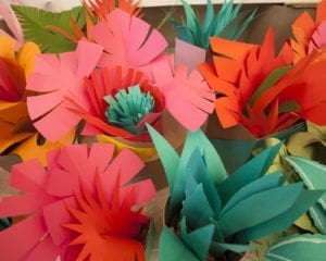 craftcation paper flower diy class