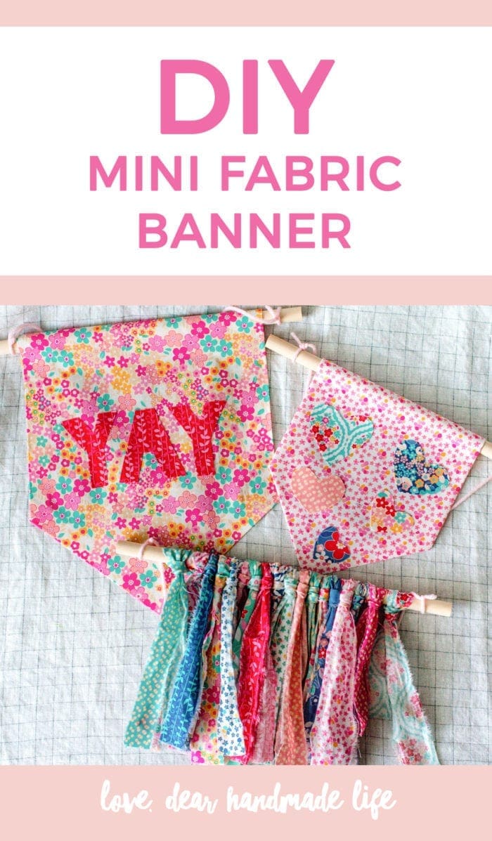 DIY fabric banners Dear Handmade Life